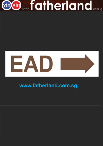 EAD ARROW LABEL ( Brown )