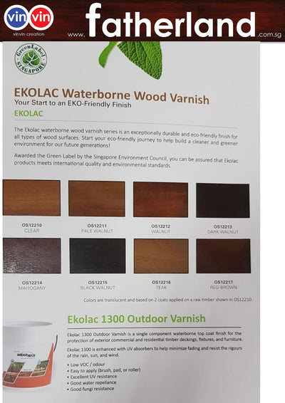 WEARMAX EKOLAC 1300 TIMBER STAIN (WATER BASED MATT) 2.5kg