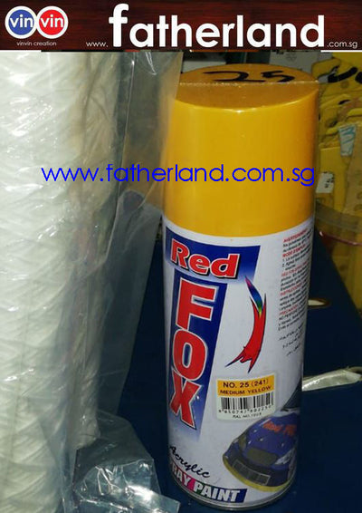 SPRAY PAINT 25(LEMON YELLOW)  FOX