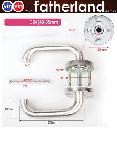 CVSERIES S/S U LEVER HANDLE CV-383U ( STAINLESS STEEL )