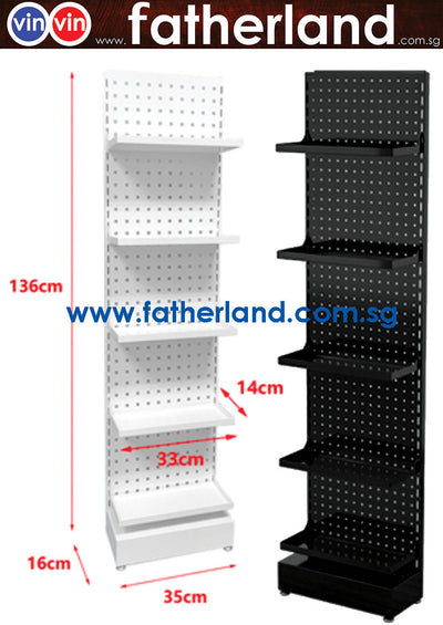 Supermarket Metal Display Rack For Beverages Food and Others Products 2 in1 Mini Series