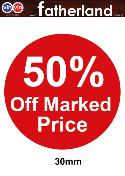 SALES ROUND LABEL STICKERS 25MM