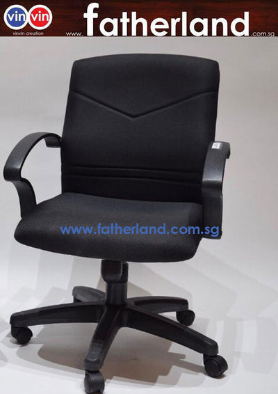 OFFICE CHAIR LOW BACK VINYL