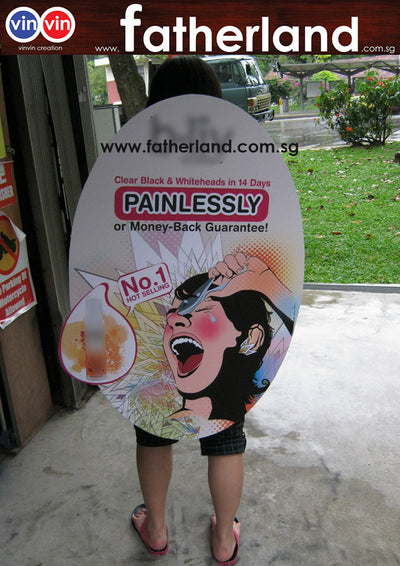 Man Pack Mobile Back Sign