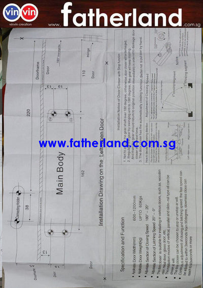 NELON DOOR CLOSER DCH068 50KG