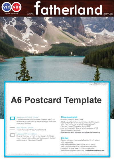 POSTCARD A6 FULL COLOUR