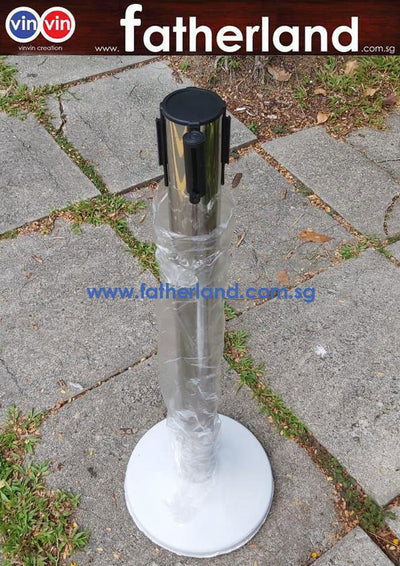 Queue Pole stand Stainless Steel with Red Belt (  CV19 series )