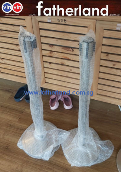 Queue Pole stand Stainless Steel with Red Belt (  CV19-1M )