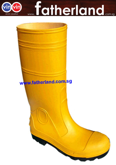 SAFETY RAIN BOOTS W/ STEEL TOE SIZE:10/44