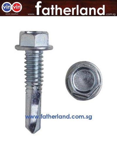 HEX SELF DRILLING SCREW 12-24 X 25L =800PCS