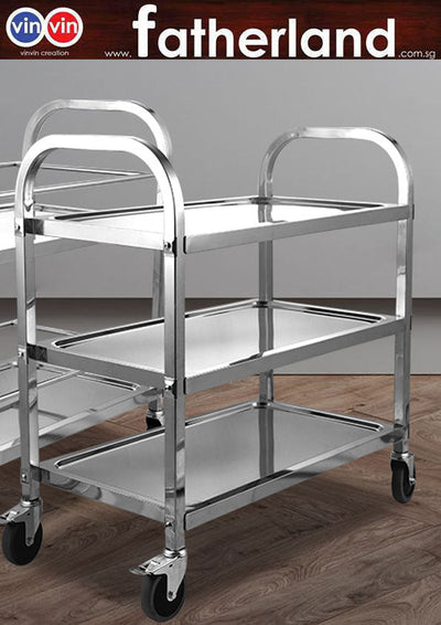 Stainless steel 3-tier food trolley ( Kitchen Series )