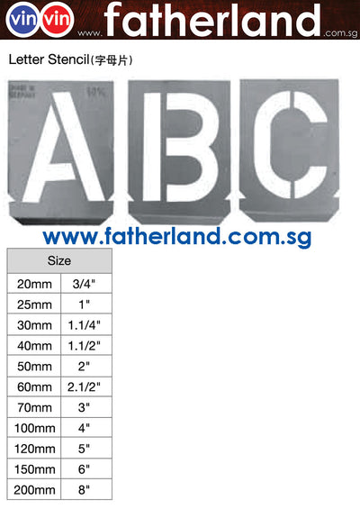 Stencil Letter ( A-Z )