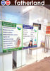 Glass Panel Advertisement Installation