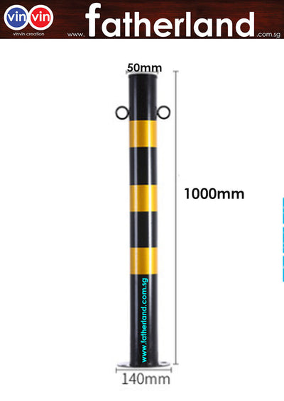 Fixed Warning Pole 1m with hook