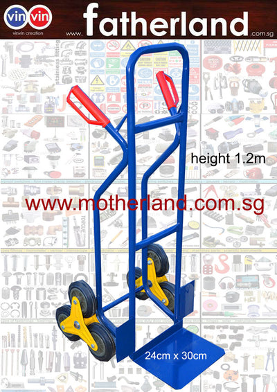 THREE WHEELS  STEEL HAND TRUCK STAIR CLIMBER 6"WHEEL