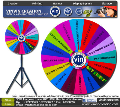 WHEEL OF FORTUNE ( PORTABLE LARGE )