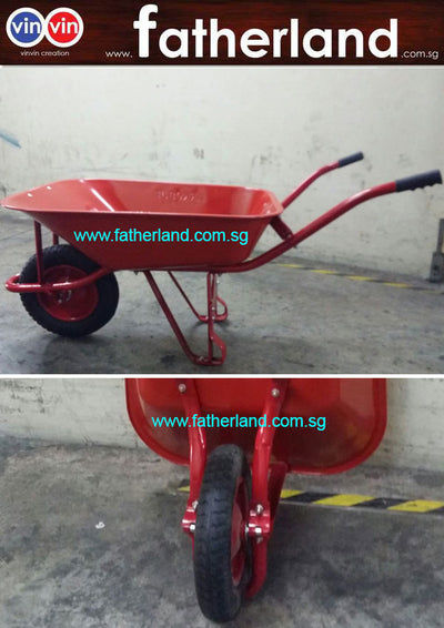 vinvin Heavy Duty Wheel Barrow with Welded Body ( RED  )