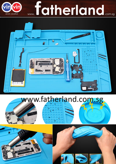 VINVIN Anti-static high temperature workbench pad mobile phone repair laboratory with magnetic screws memory pad rubber pad