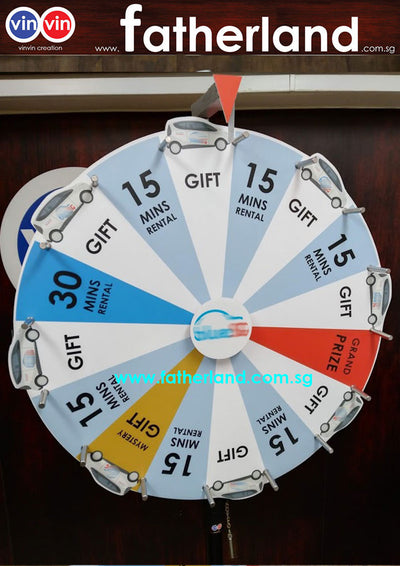 WHEEL OF FORTUNE 800MM PORTABLE 3D SERIES WITH CLICKER