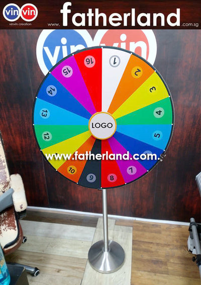 WHEEL OF FORTUNE 1200MM GIANT STAINLESS STEEL BASE