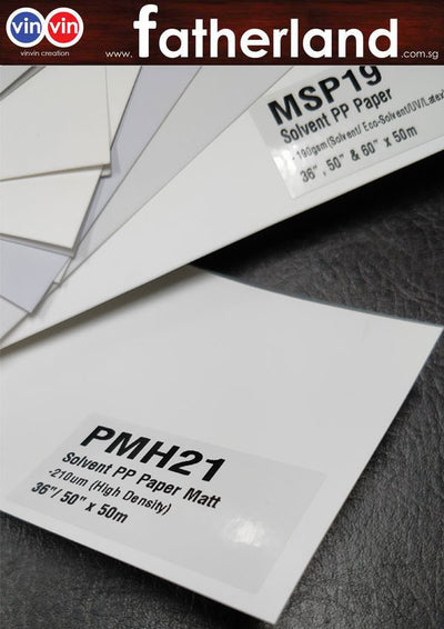 VINVIN ECO-SOLVENT PP PAPER MATT YUPO PAPER PRINTING
