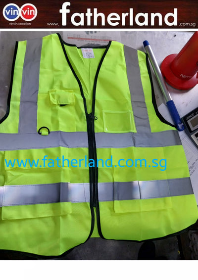 SAFETY VEST Yellow with pocket