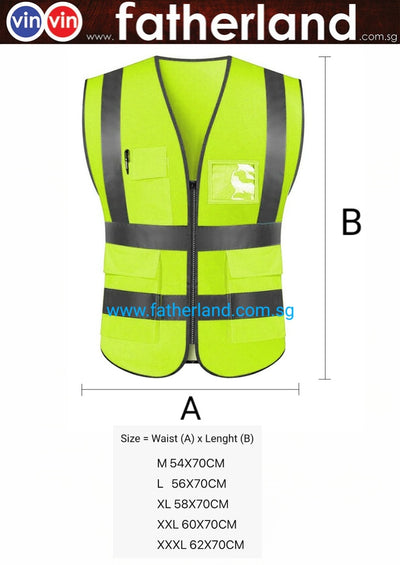REFLECTIVE SAFETY GREEN VEST