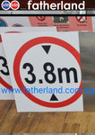 3.8M HEIGHT LIMIT SIGNAGE 600x600mm