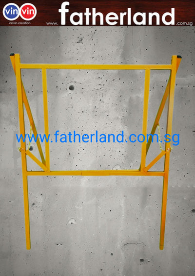 A frame Heavy Duty Yellow Steel Frame Stand for LTA Safety signage