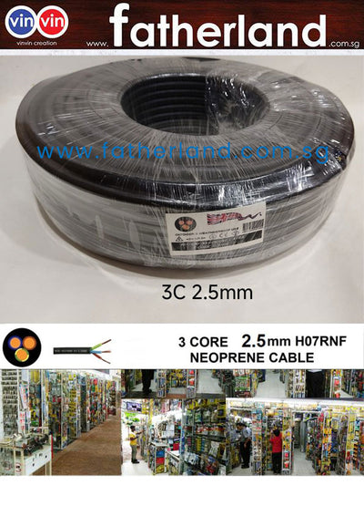 Neoprene Cable 3 Core 2.5mm H07RNF