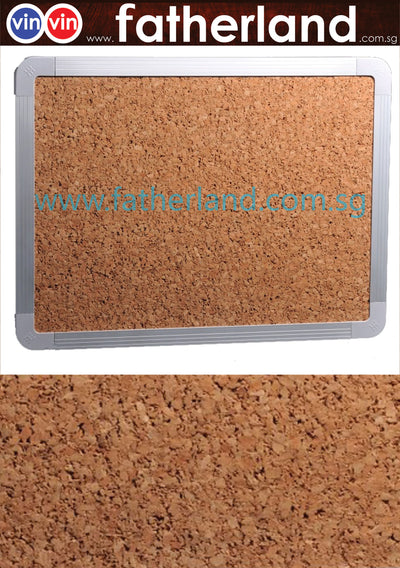 Cork NoticeBoard With Aluminium Frame  900mmH x 1200mmL