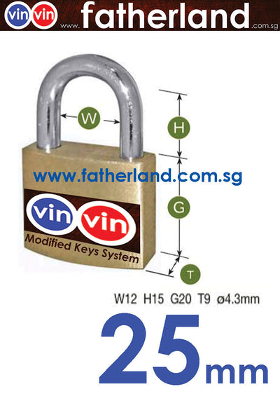 VINVIN 25mm Master key Package Lock System