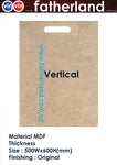 Sample Board MDF with Handle Vertical