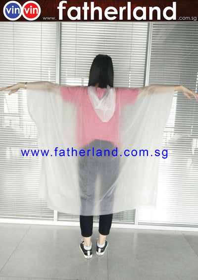 PLA Material Adult Disposable Poncho Raincoat Environmentally Friendly Biodegradable Bio-material Portable Emergency Poncho