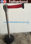 QUEUE POLE WITH RED BELT ( RENTAL )