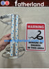 Beware of Snakes in this area Signage with tree clamp