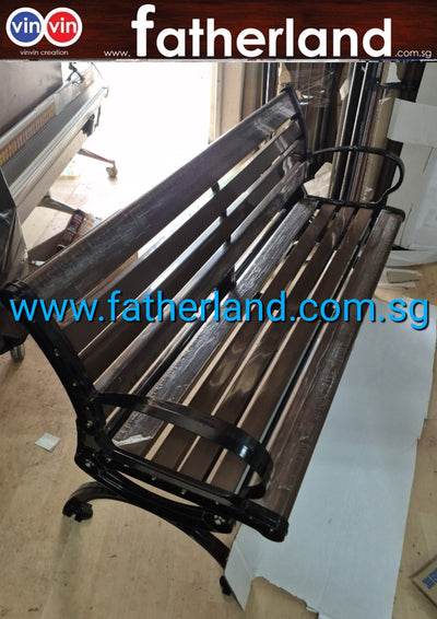 OUTDOOR PARK BENCH MODEL VIN-06SW-EC Series Dark Brown