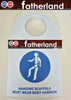 Scaffolding Safety Tag    HANGING SCAFFOLD - MUST WEAR BODY HARNESS