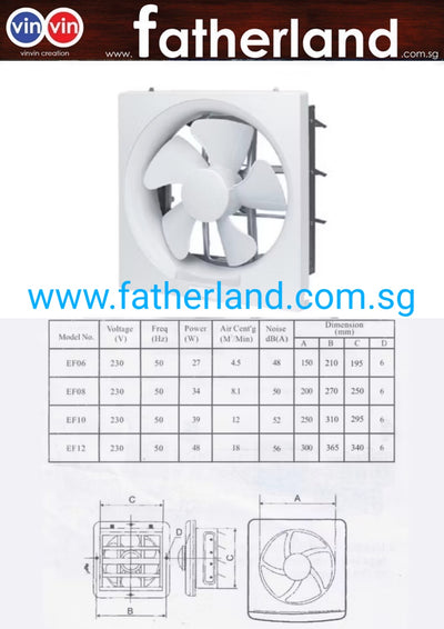 SWE EF-10 250MM EXHAUST FAN