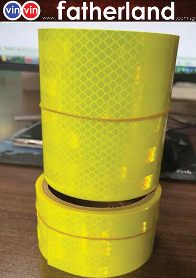 REFLECTIVE TAPE NEON YELLOW GRADE A 150mm x 10 Meter
