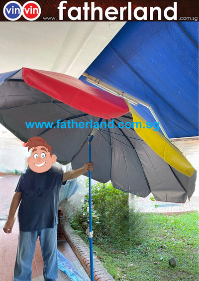 Large Outdoor umbrella with stand