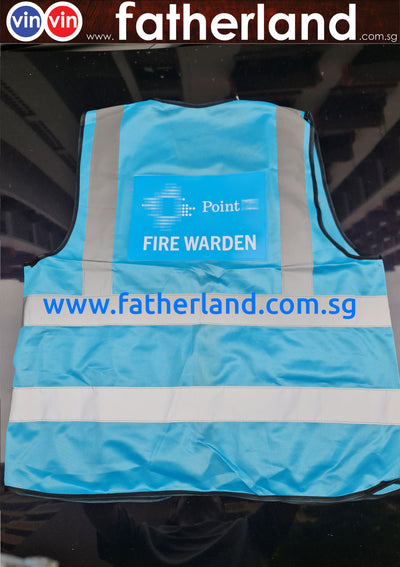 SAFETY REFLECTIVE VEST with background logo Prinitng ( CUSTOM MADE ) HG SMOOTH SERIES