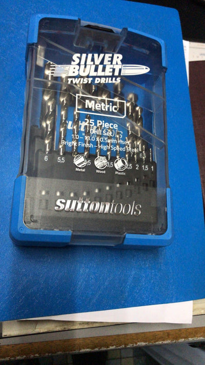 SUTTON SM3 25 PCS DRILL BIT SET 1.0MM to 13mm