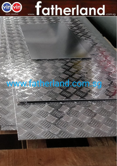 96" X 48" ALUMINIUM CHECKER PLATE WITH STEEL FRAME