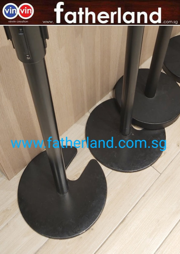 Stackable Queue Pole Black Pole with Blue Belt ( vinvin 2020 series ...