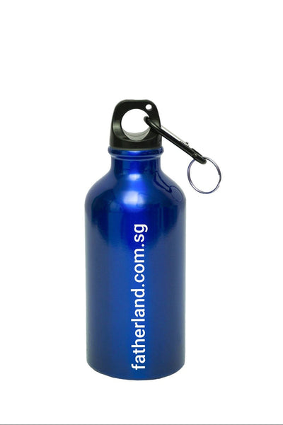 BLUE COLOURED WATER BOTTLE WITH LOGO PRINT CATALOGS