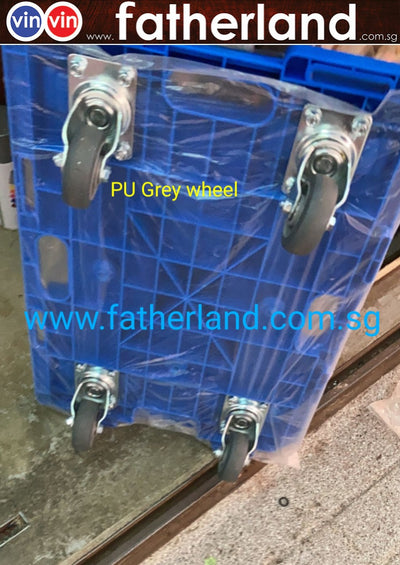 PVC Trolley Without Handle 150kg PU Wheel