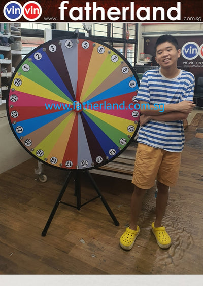 WHEEL OF FORTUNE 1200MM GIANT  WHEEL PORTABLE WITH 36 CLICKER
