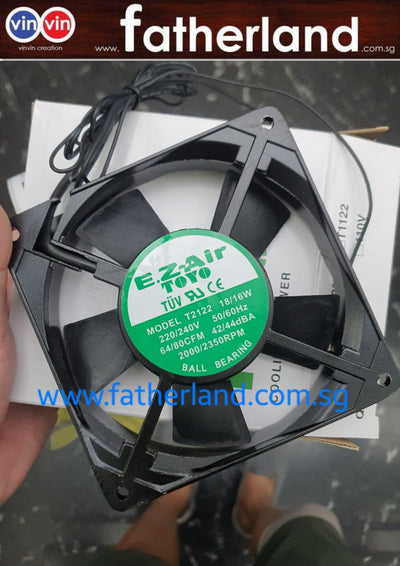 TOYO T2122 240V COOLING BLOWER ( BEARING TERMINAL ) ( 120 X 120 X 25MM ) WITH 1.2M CABLE