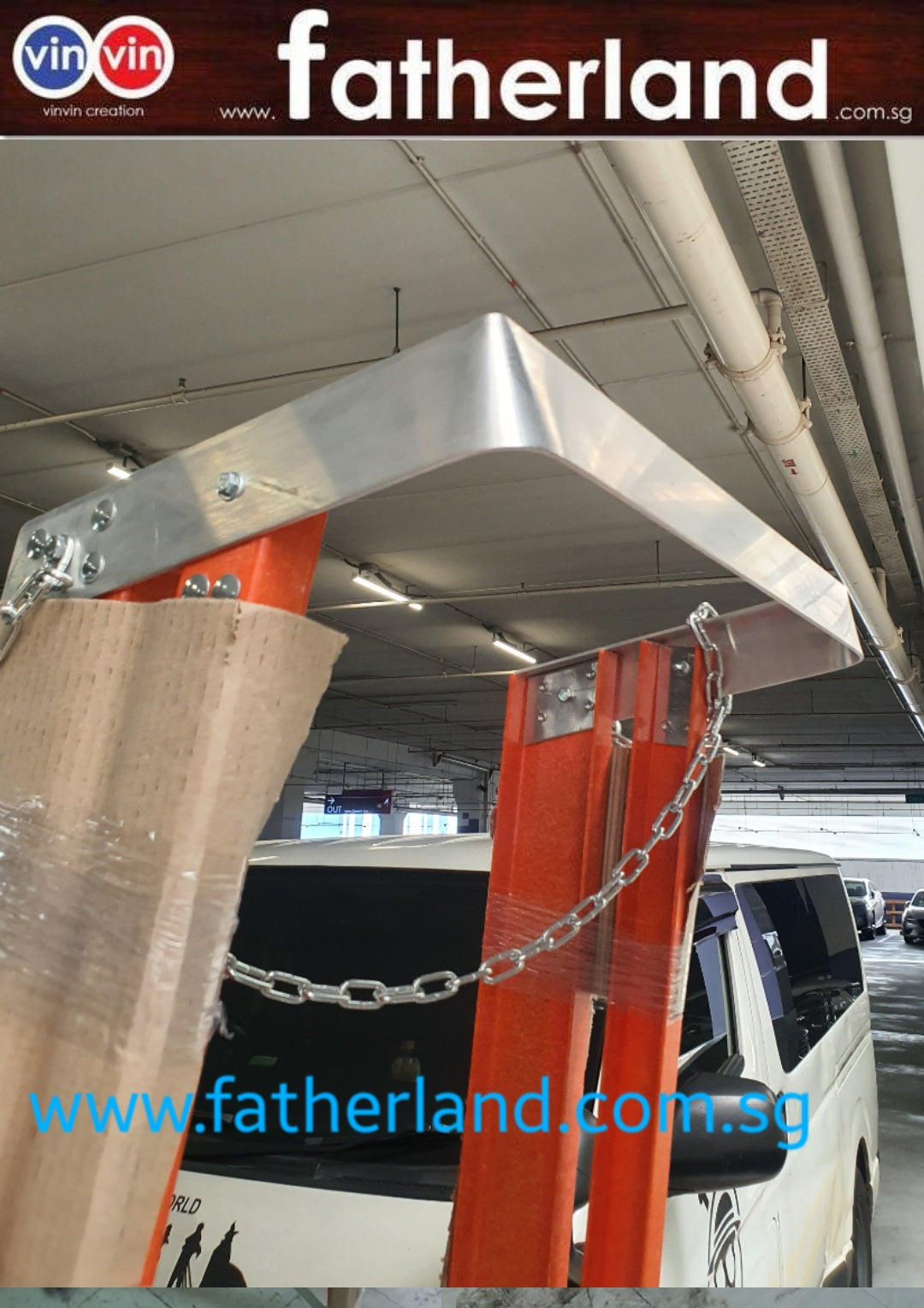 FIBREGLASS PLATFORM LADDER 11 Steps with Safety Chain - www.fatherland ...